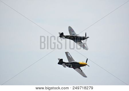 Chicopee, Ma - Jul 14: The 2018 Great New England Airshow At Westover Air Reserve Base In Chicopee, 