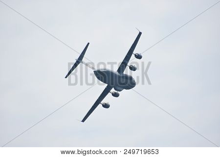 Chicopee, Ma - Jul 14: C-17 Globemaster Iii At The 2018 Great New England Airshow At Westover Air Re