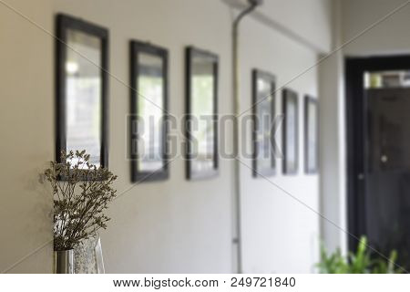 Blur Wall Of Picture Frame, Stock Photo