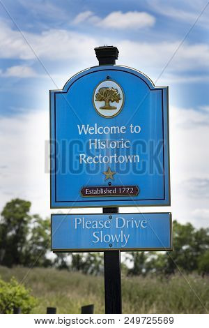 Sign For Rectortown Virginia In Fauquier County.