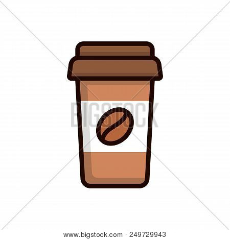 A Cup Of Coffee Illustration Vector On White Background