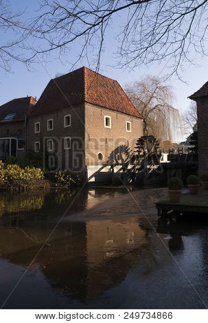 Watermills The Stone Table And The Olliemolle On A Branch Of The River Berkel In The Center Of Borcu