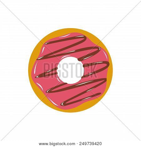 Donut Illustration Vector Isolated On White Background