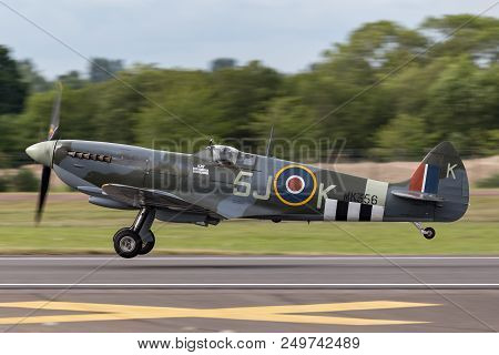 Raf Fairford, Gloucestershire, Uk - July 13, 2014: Royal Air Force (raf) Battle Of Britain Memorial 