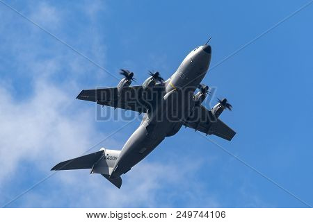 Raf Fairford, Gloucestershire, Uk - July 12, 2014: Airbus Military (airbus Defense And Space) A400m 