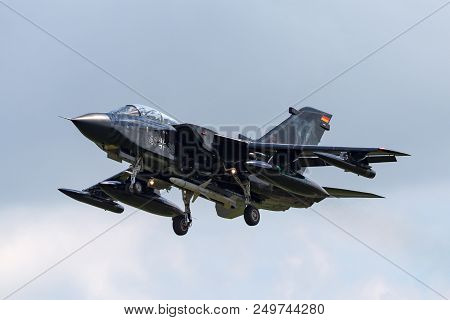 Raf Fairford, Gloucestershire, Uk - July 9, 2014: German Air Force (luftwaffe) Panavia Tornado Ecr (