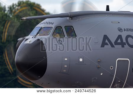 Raf Fairford, Gloucestershire, Uk - July 12, 2014: Airbus Military (airbus Defense And Space) A400m 