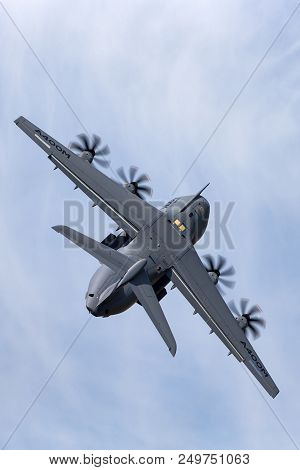 Raf Fairford, Gloucestershire, Uk - July 12, 2014: Airbus Military (airbus Defense And Space) A400m 