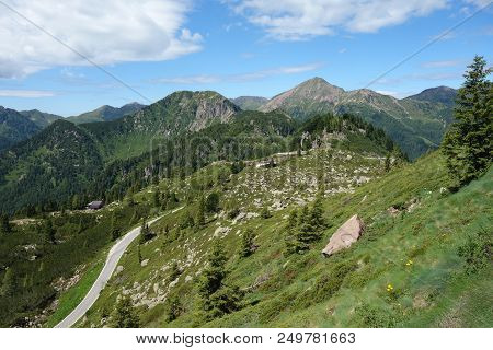 Lagorai Mountain Range In The Eastern Alps In Trentino, Italy