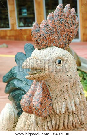Estátua de galo