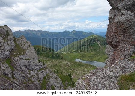 Lagorai Mountain Range In The Eastern Alps In Trentino, Italy