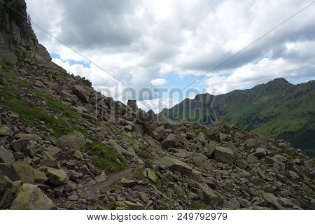 Lagorai Mountain Range In The Eastern Alps In Trentino, Italy