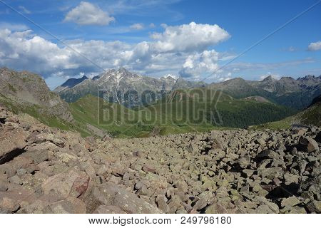 Lagorai Mountain Range In The Eastern Alps In Trentino, Italy