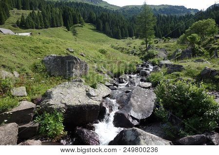 Lagorai Mountain Range In The Eastern Alps In Trentino, Italy