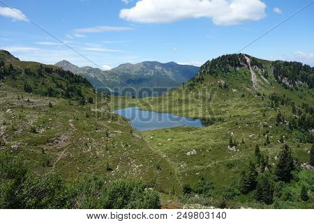 Lagorai Mountain Range In The Eastern Alps In Trentino, Italy