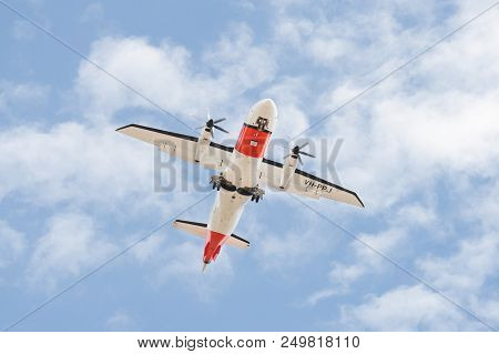 Farnborough, Uk - July 16: Dornier 328 Propeller Aircraft, Operated By The Australian Maritime Safet
