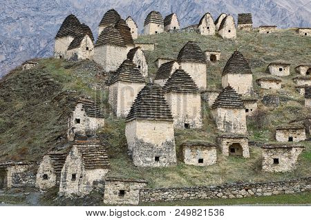 Alanian Necropolis Outside The Village Of Dargavs, Called 