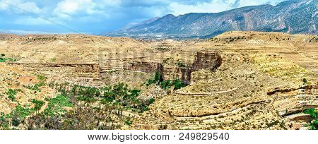 Panorama Of Ghoufi Canyon In Algeria, North Africa