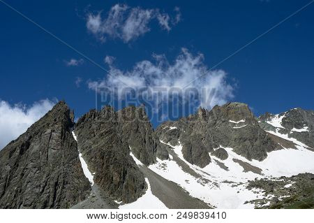 Mountains In Valpelline During Summer In Aosta Valley