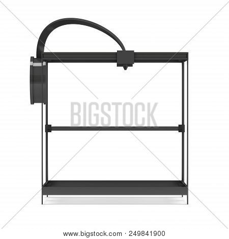 3d Printer Isolated On White Render Illustration