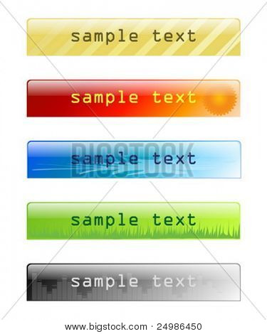 glänzende Website-Header und Banner Teil 2