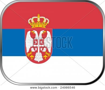 Serbien Kennzeichnungssymbol mit offiziellen Färbung