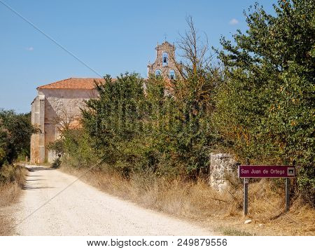 Arriving To The Monastery Of San Juan De Ortega - Barrios De Colina, Castile And Leon, Spain