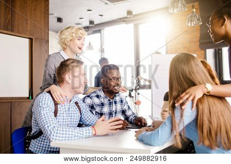 Helpful Members Of Team. Friendship Concept. Old Friends