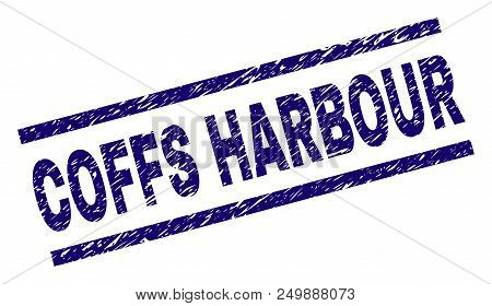 Coffs Harbour Stamp Seal Watermark With Distress Style. Blue Vector Rubber Print Of Coffs Harbour Te