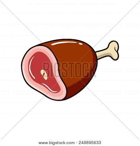 Meat Vector Illustration Isolated On White Background