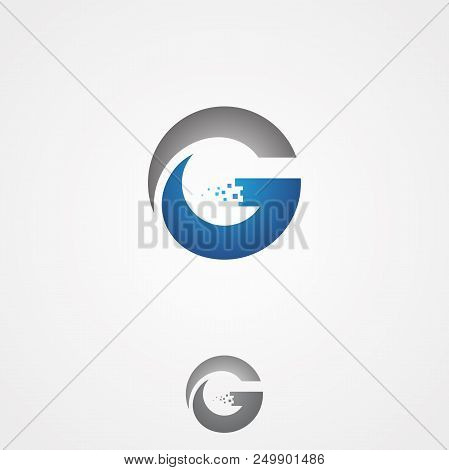 Simple G Letter For Technology Design Vector For Web Or Mobile App Icon. Creative Letter G Concept D