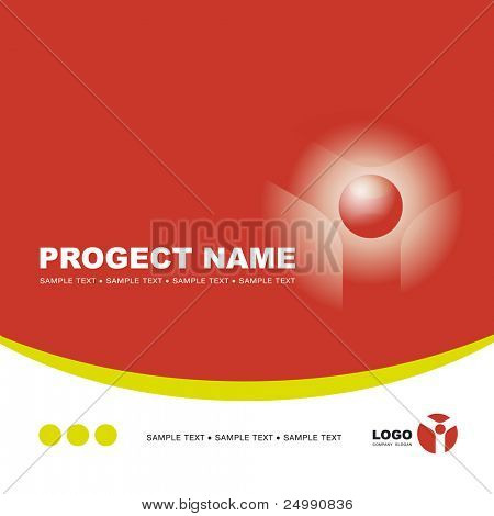 Corporate Vector Business Template Background with Logo (others elements of this template are in my portfolio)