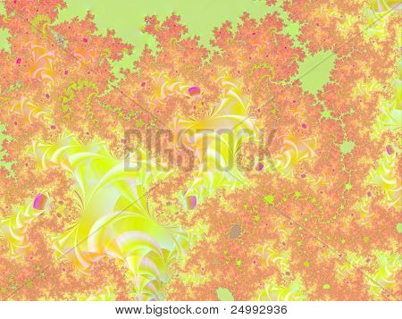 Fraktál korrodált textúra