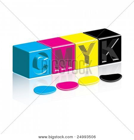 CMYK-kasser & blæk