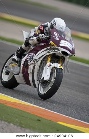 VALENCIA, SPAIN - NOVEMBER 6: Mashel Al Naimi in motogp Grand Prix of the Comunitat Valenciana, Ricardo Tormo Circuit of Cheste, Spain on november 6, 2011