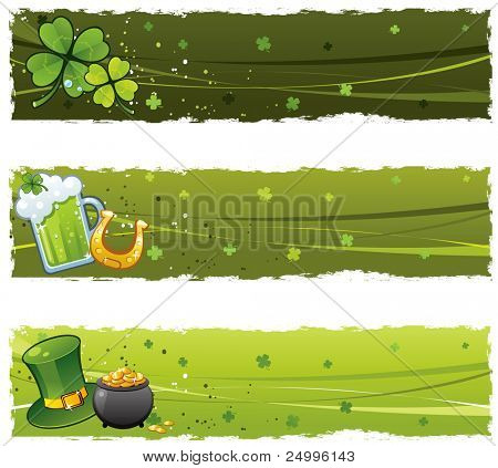 Saint Patrick's Day bannere