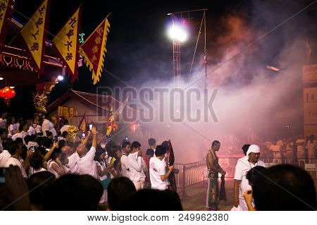 09oct2016-phuket,thailand: The Phuket Vegetarian Festival Is The Most Important Annual Events, Which
