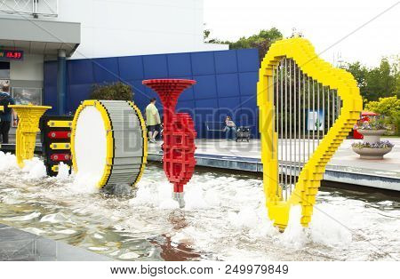 Billund Denmark, June 15 2018 - Legoland In Billund Denmark