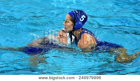 Budapest, Hungary - Jul 20, 2017. Szucs Gabriella (hun) Fights Against Netherlands In The Preliminar