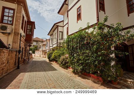 Streets Of Old Town Kaleici - Antalya, Turkey.