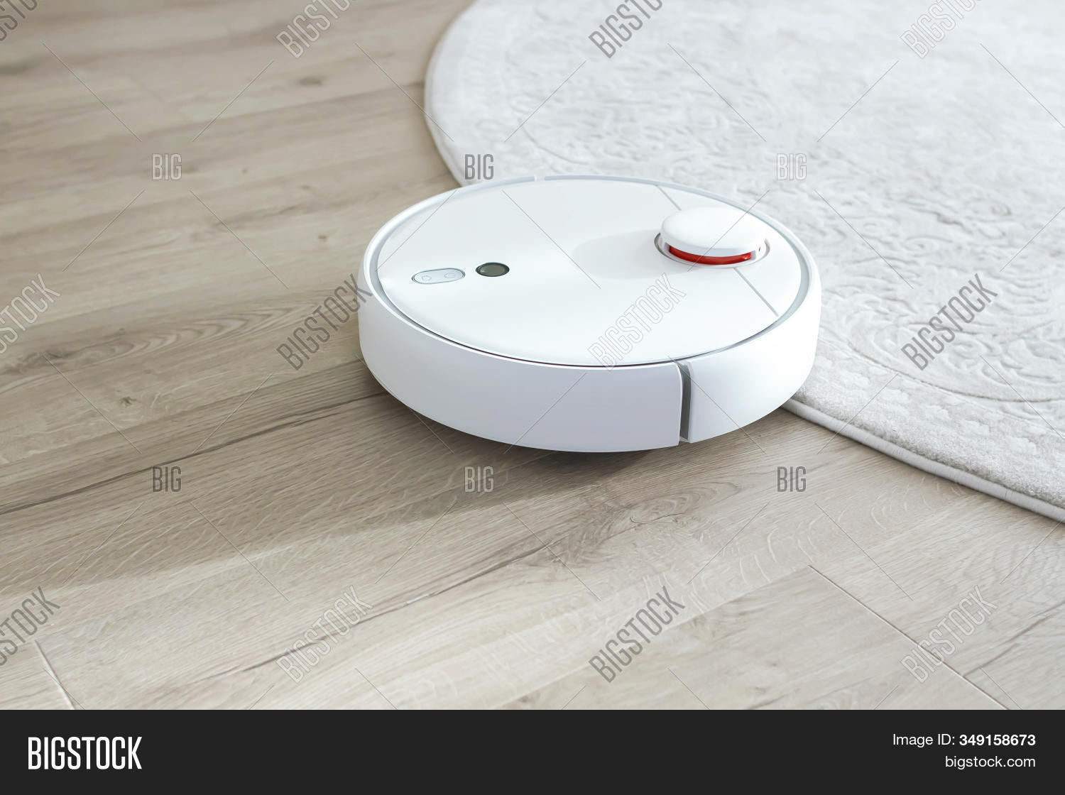 White Robot Vacuum Image Photo Free Trial Stock White Robot Vacuum Image Photo Free