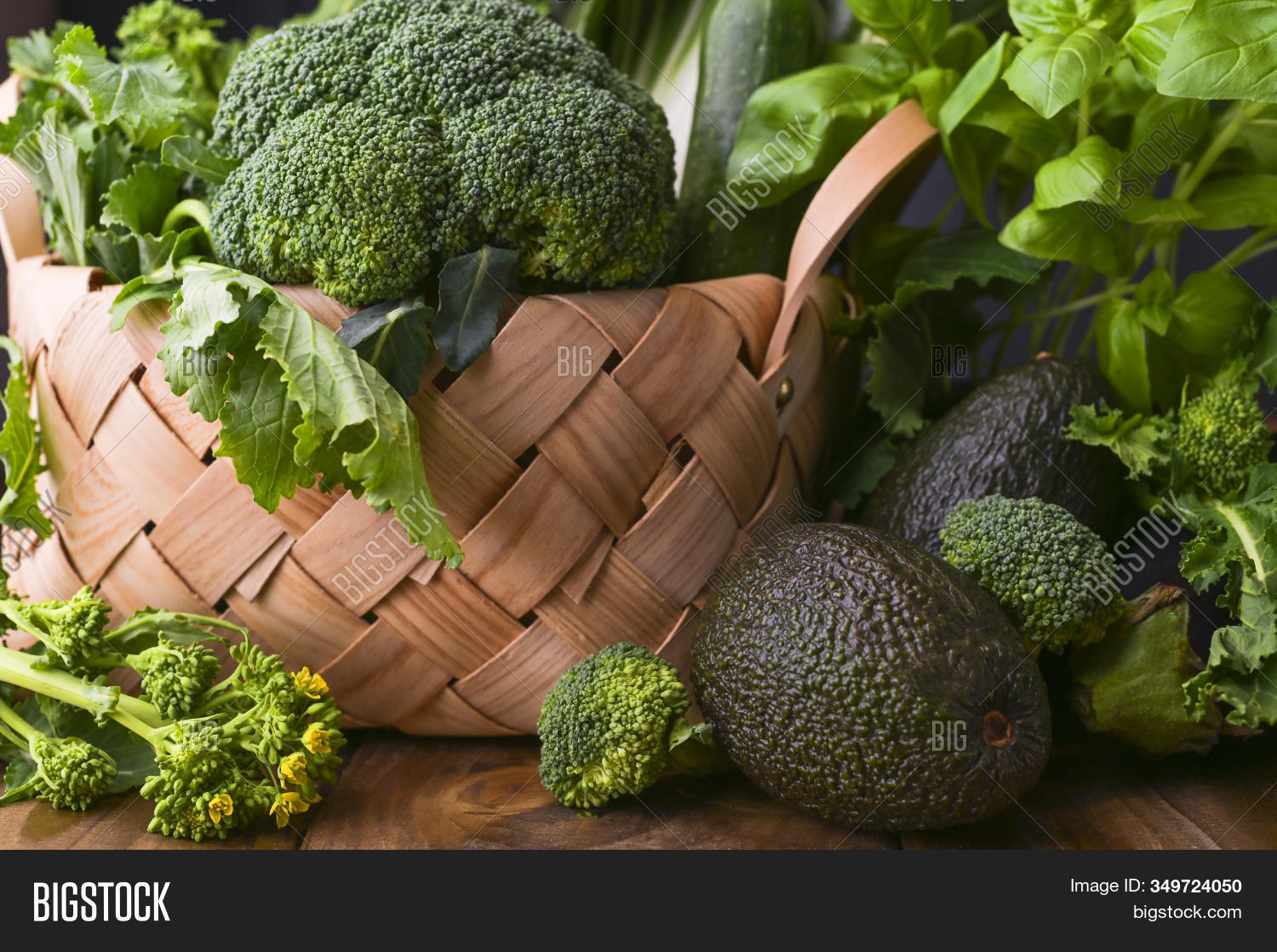 Basket Fresh Green Image & Photo (Free Trial) Bigstock
