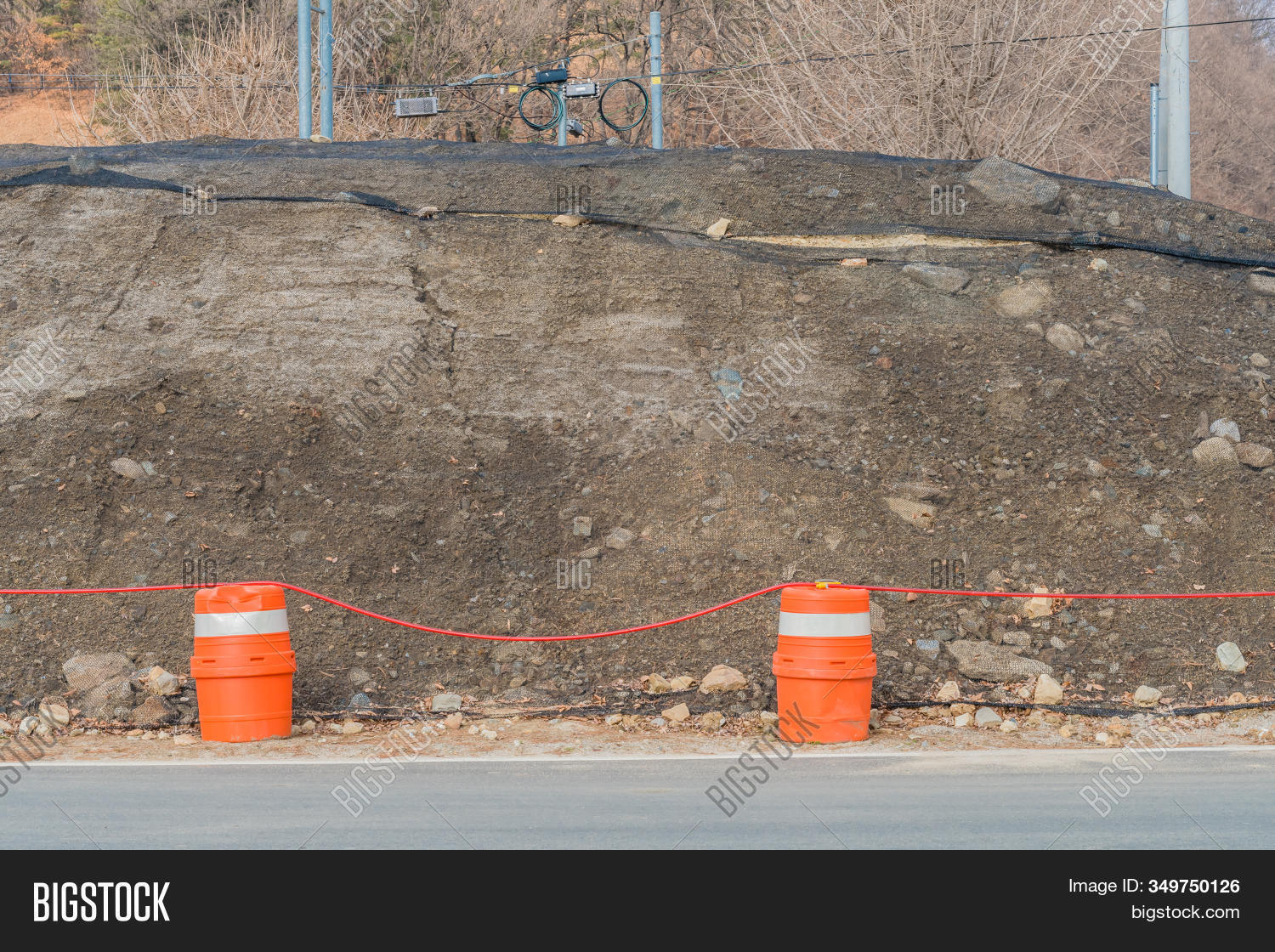 Orange Traffic Barrels Image & Photo (Free Trial) | Bigstock