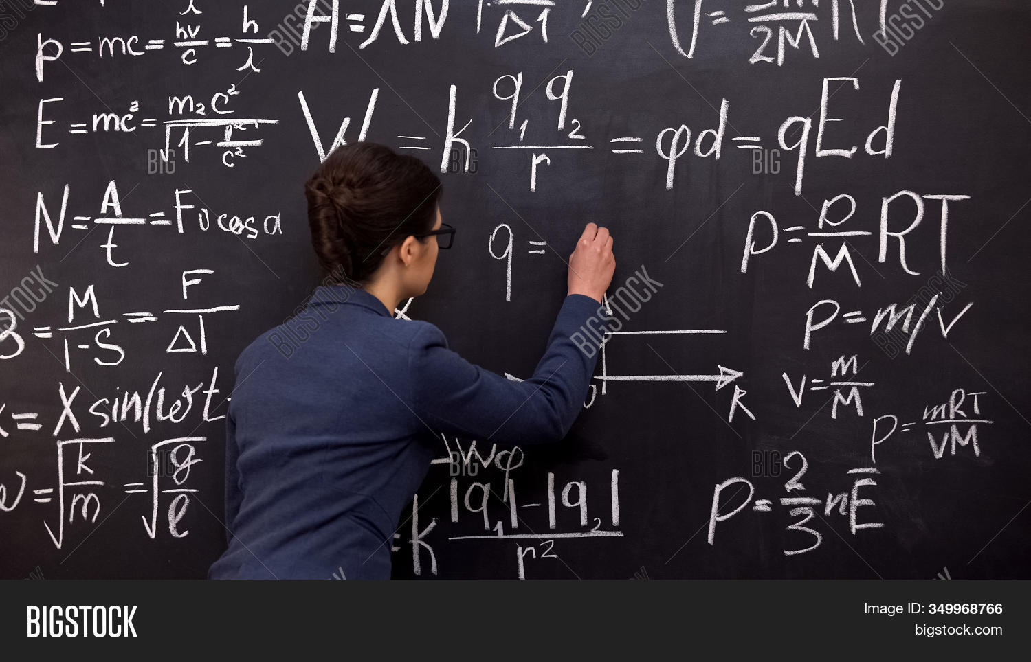 Female Tutoring Math Female Tutor Writing Image & Photo (Free Trial) | Bigstock