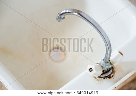 Old Rusty Dirty Faucet Image Photo Free Trial Bigstock