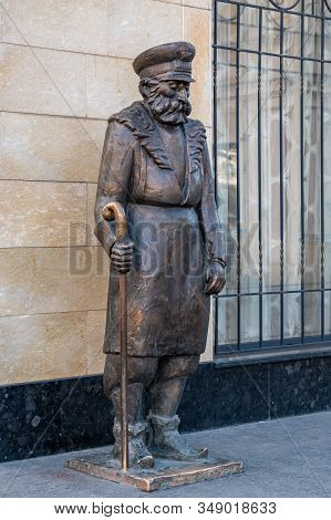 Tbilisi, Georgia 22 January 2020 - Statue Of Tbilisi Janitor