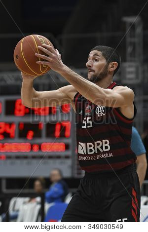 Rio, Brazil - February 03, 2020: Barrera In Match Between Flamengo And Cearense By The Brazilian Bas