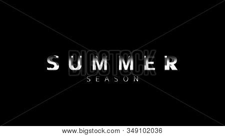 Cinematic Summer Season Title Video Template. Animation Text Of Dynamic Zoom Camera Advertisement.ve