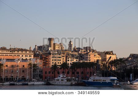 Genoa, Italy, January 23, 2020 - View Of 