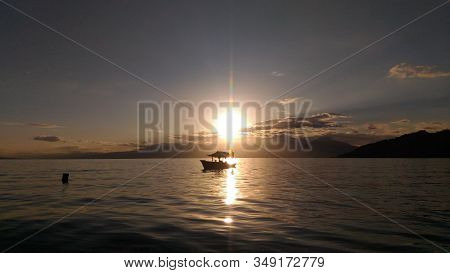 A Beautiful Sunrise In Flores, Eastern Indonesia.
